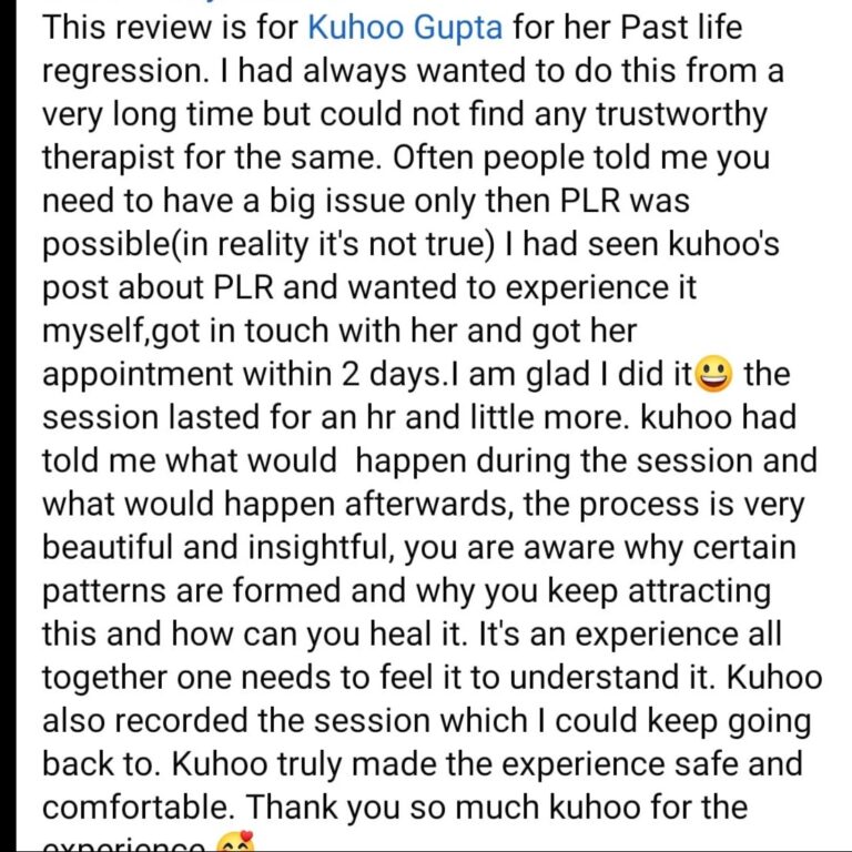 Client message for Kuhoo R Gupta