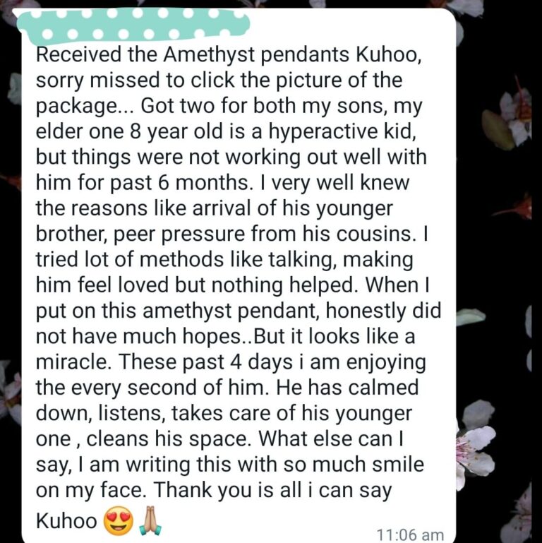 Client message for Kuhoo R Gupta